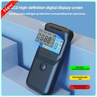 Digital Alcohol Breath Tester Accurate LCD Display Handheld Alcohol Analyzer with 5 Mouthpieces for Personal & Professional Use