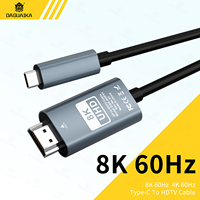 USB C to HDMI 2.1 Cable 8K@60 Type C to HDMI Cable High Speed 48Gbps for MacBook Pro MacBook Air iPad Pro UHD TV Projector