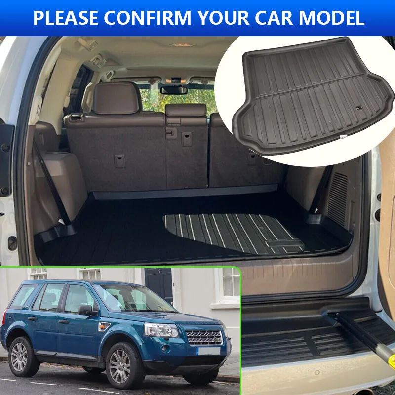 Car Rear Trunk Mat For Land Rover Freelander 2 LR2 2007~2015 2012 2013 2014 High Temperature Resistant Storage Carpet Accessorie