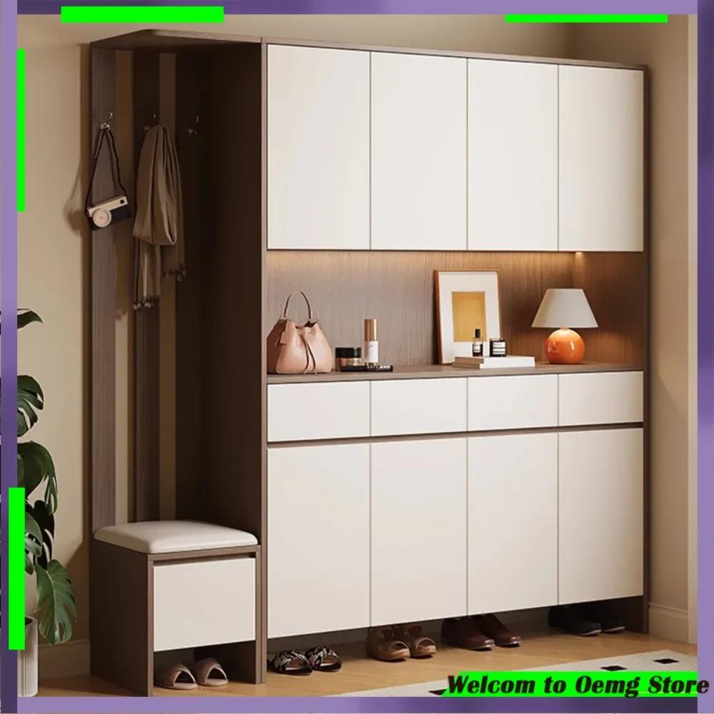 

Stylish Multifunctional Shoe Cabinet Organizer For Men Sturdy White Wardrobe Storage Solution Perfect For Living Room Furniture