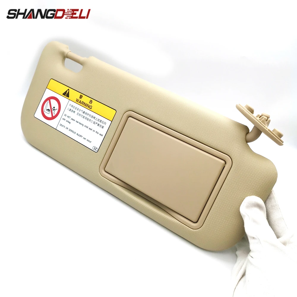 

1 шт., запасная часть автомобиля, бежевый, правый, внутренний солнцезащитный козырек с зеркалом для Toyota Corolla 2014 2015 2016 2017 2018 2019