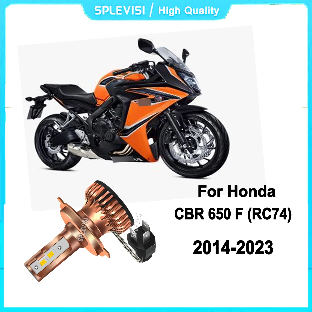 Светодиодная мотоциклетная фара H4 9003 HB2 - создать хорошообъемный луч для Honda CBR 650 F (RC74) 2014 2015 2016 2017 2018 2019-2023 Светодиодная мотоциклетная фара H4 9003 HB2 - создать хорошообъемный луч для Honda CBR 650 F (RC74) 2014 2015 2016 2017 2018 2019-2023