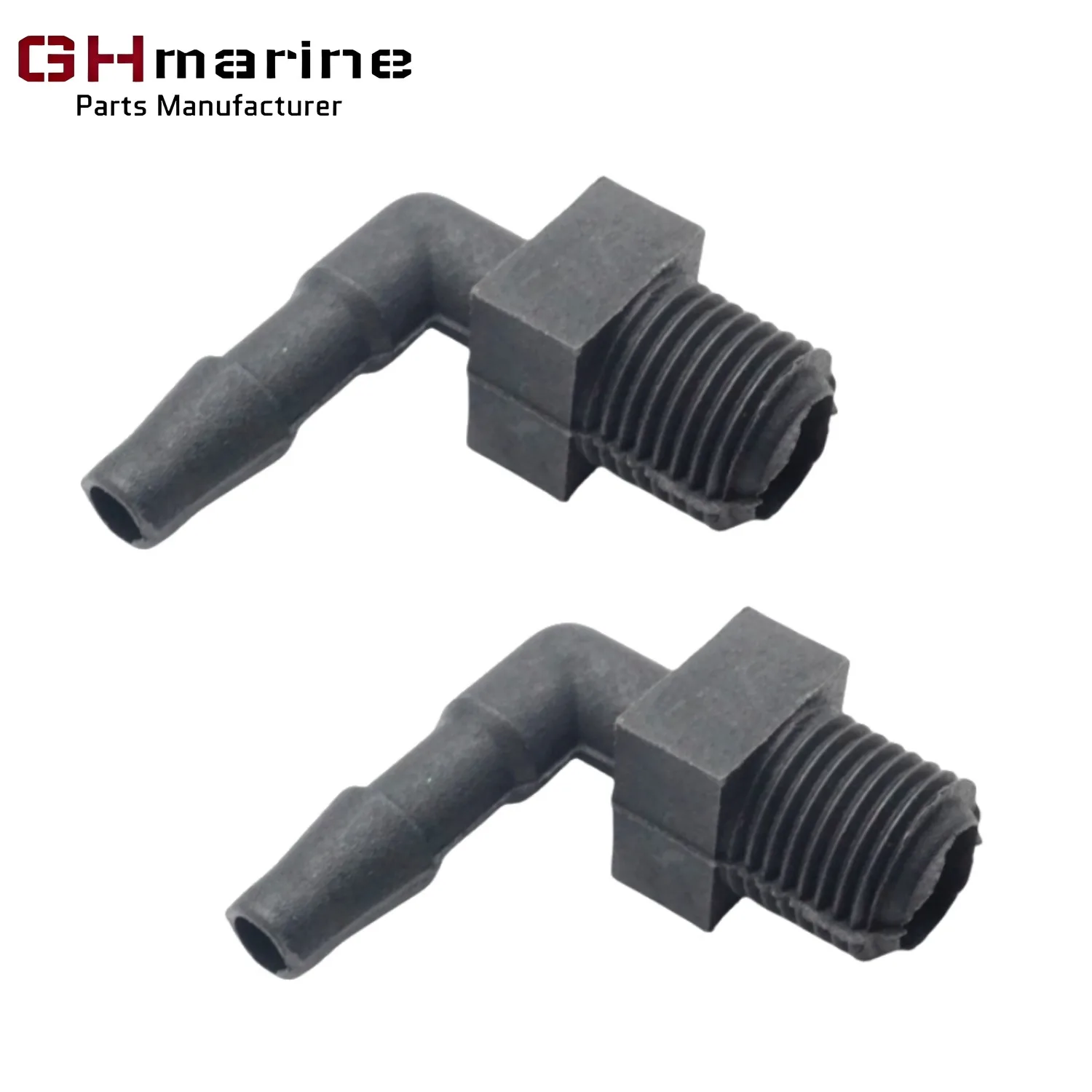 

2 шт. Новые соединители от колена к шлангу 18-3290 для Johnson Evinrude OMC BRP 9.9-60 л.с. 321886 0321886, колено для впускного шланга