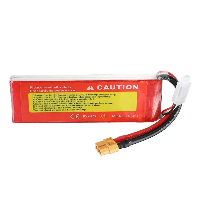 For ZOP Power 7.4V 3700mAh 100C 2S High Rate Lithium Battery