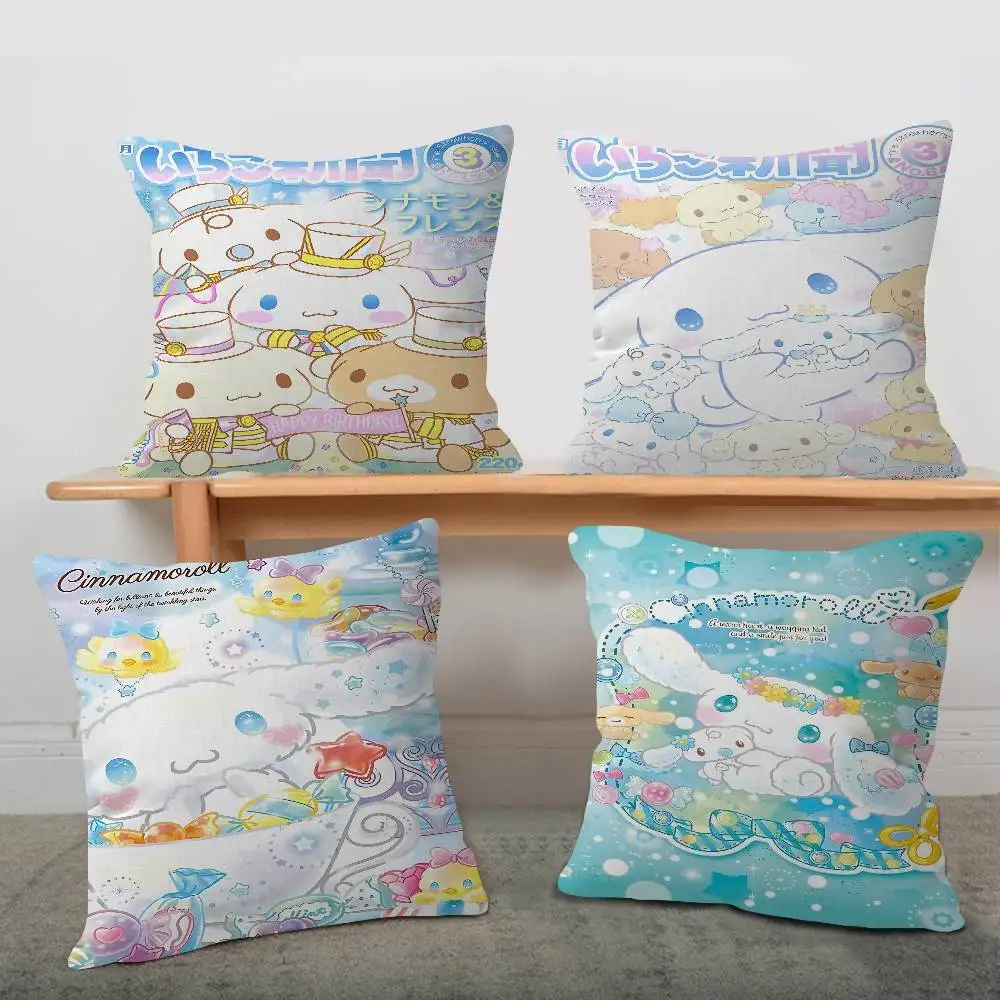 

C-Cinnamoroll Cartoon Cute 45*45cm Cushion Cover Pillow Cover Decor Pillowcase Home Pillowcase For Couch Pillow
