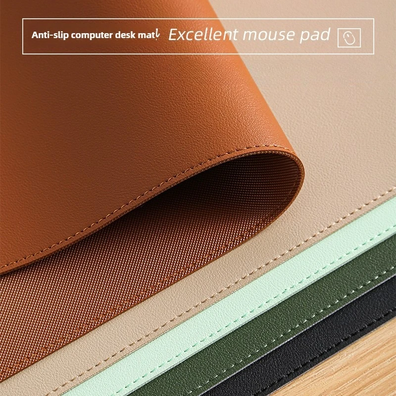 

Non-Slip PU Desk Pad Waterproof PU Mouse Pad Desk Mat Protective Cover Large Mousepad Computer Laptop Easy To Clean Keyboard Mat