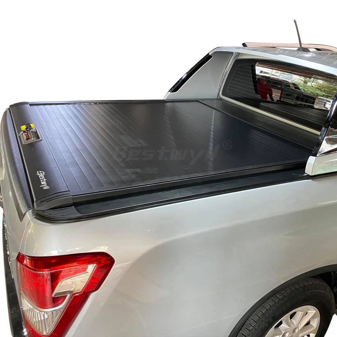 Truck Pickup Rear Roller Lid Shutter Manual Retractable Tonneau Bed Cover For  Rexton Long Bed Musso Grand K25
