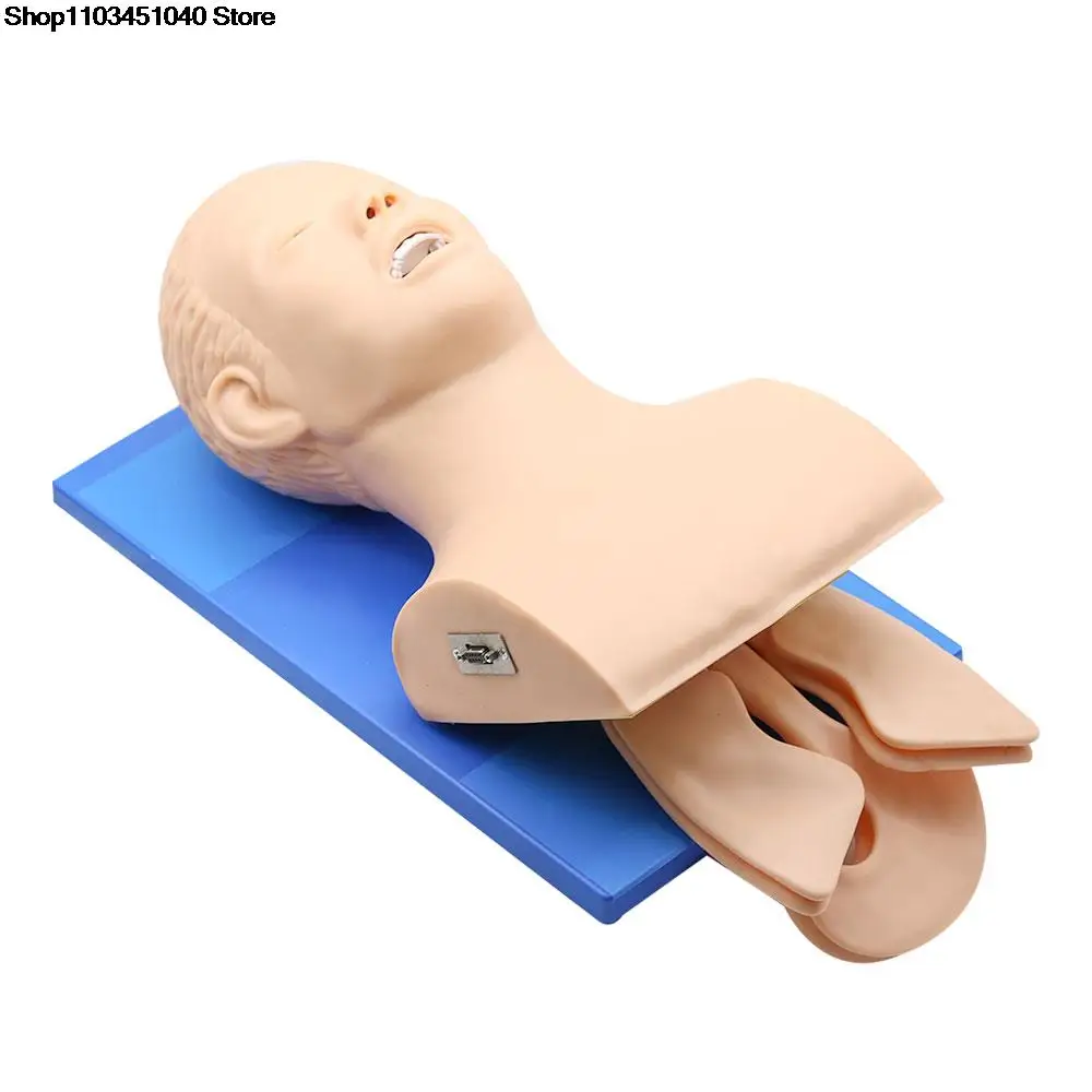 Electronic Human Tracheal Intubation Model Oral Nasopharyngeal Adult Airway Emergency Medical Nursing Training Mannequin