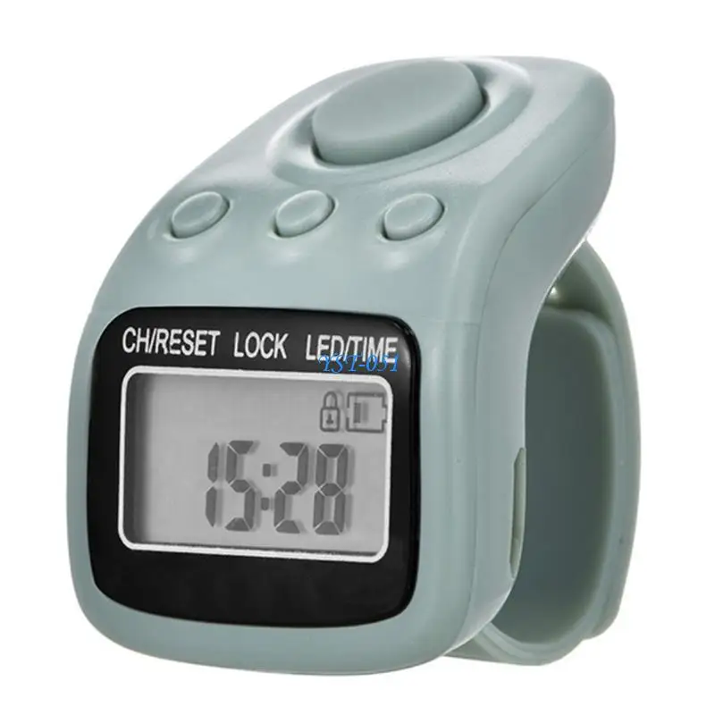 E15A Counter Clickers 6 Channels 6 Digits Finger Counter Handheld Tasbeeh Counter