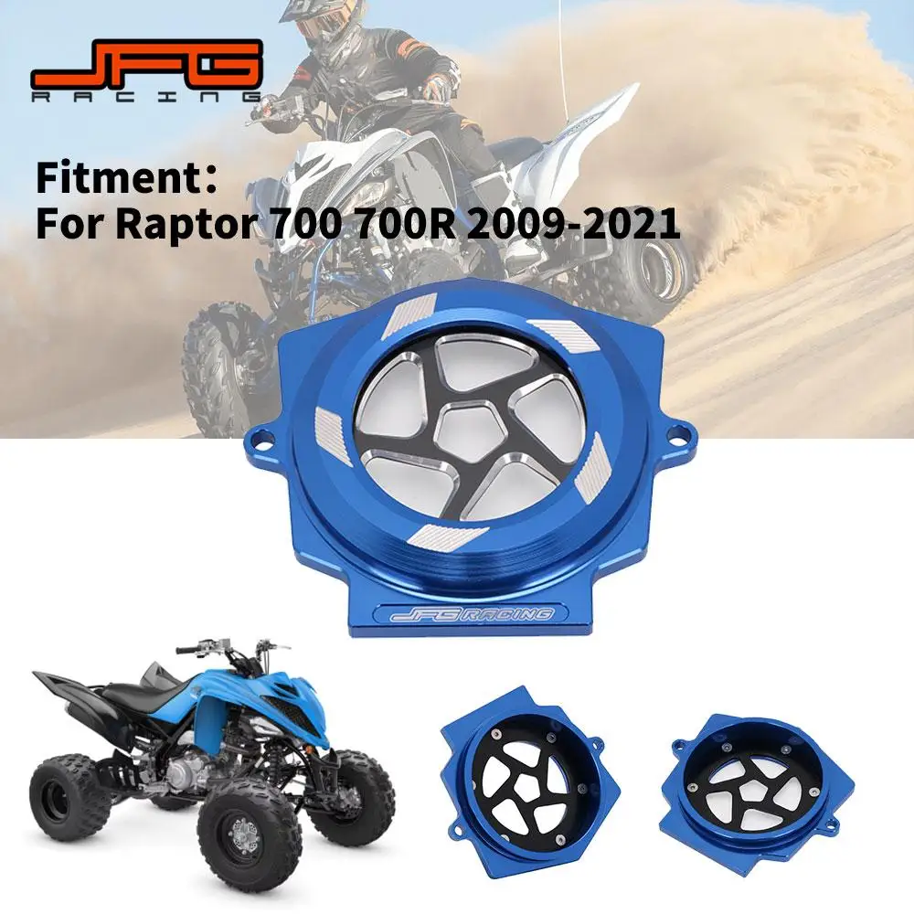 ATV Engine Oil Filter Cover Visible Aluminum CNC-machined For Yamaha Raptor 700 Raptor700R YFM700 YFM700R 2006-2021