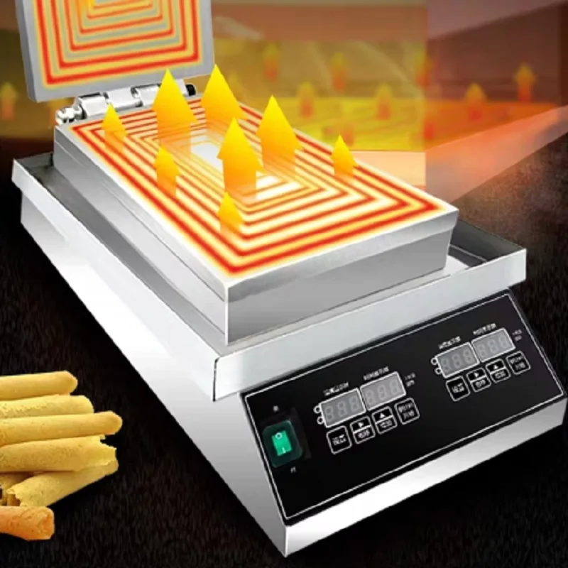 High Efficiency Egg Roll Baker Machine Egg Roll Making Machines Crispy Egg Cone Maker Machine