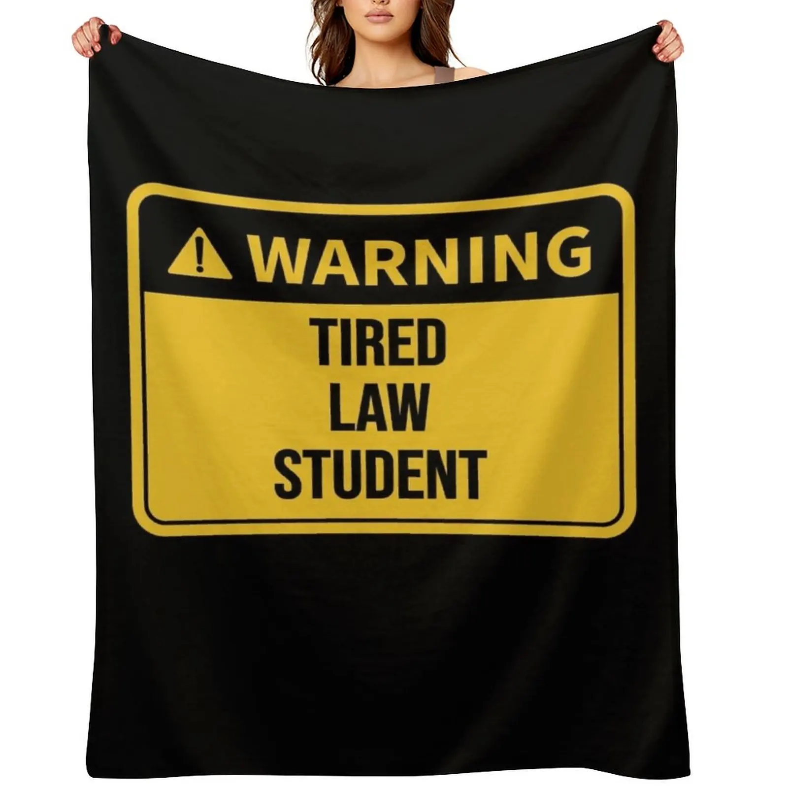 Funny Law Student Gift Idea: Tired Law Student Throw Blanket Loose wednesday Multi-Purpose Sofas Custom Weighted Blankets