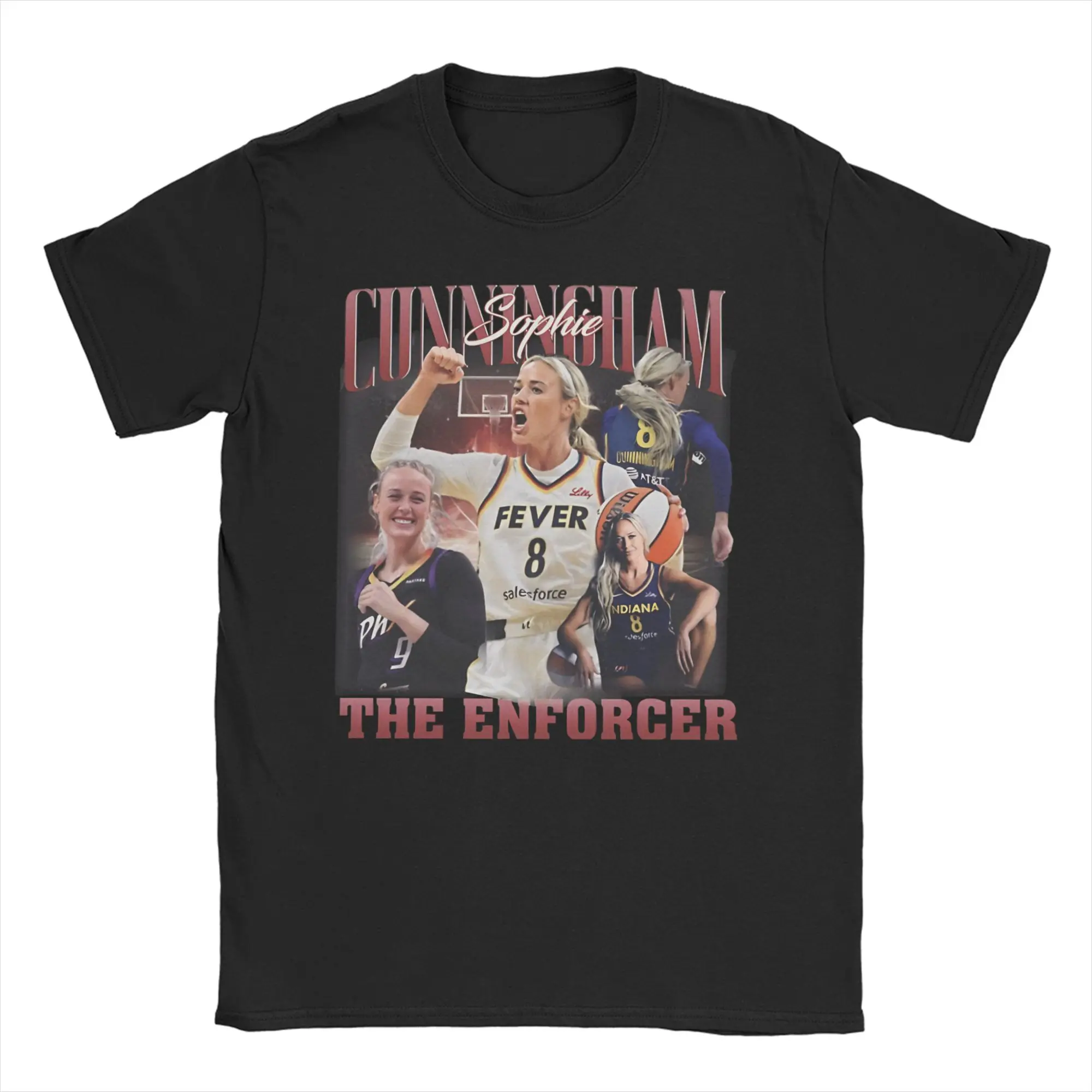 Sophie Cunningham The Enforcer T-Shirts for Men Women Pure Cotton Tee Shirt Crew Neck Short Sleeve T Shirt Birthday Gift Clothes