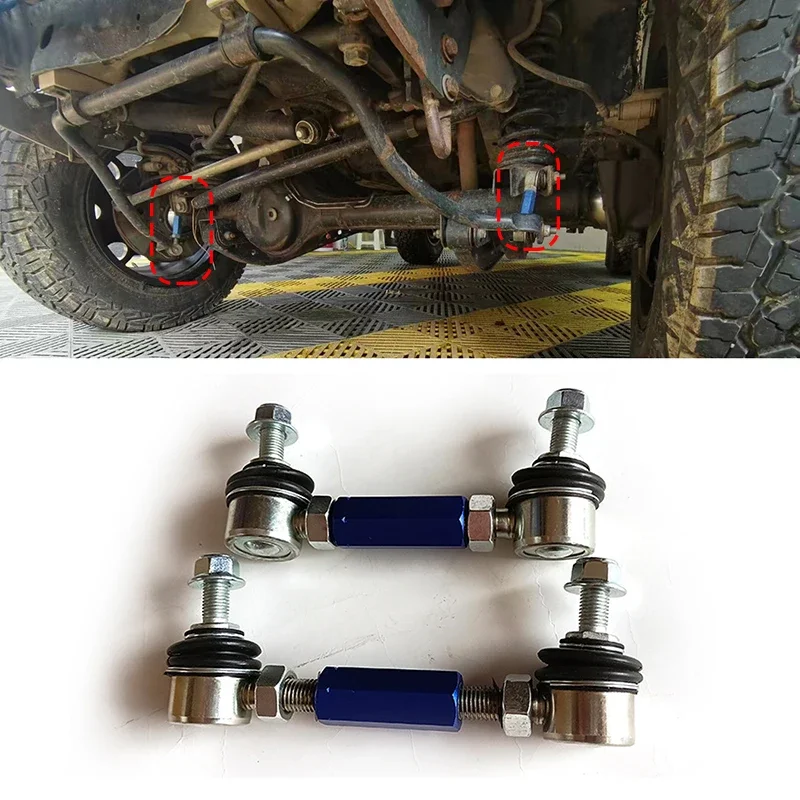 Adjustable Sway Bar Quicker Disconnect System for 2 to 4-Inch Lift for 1998-2024 Suzuki Jimmy  JB74 JB64 JB43End Link