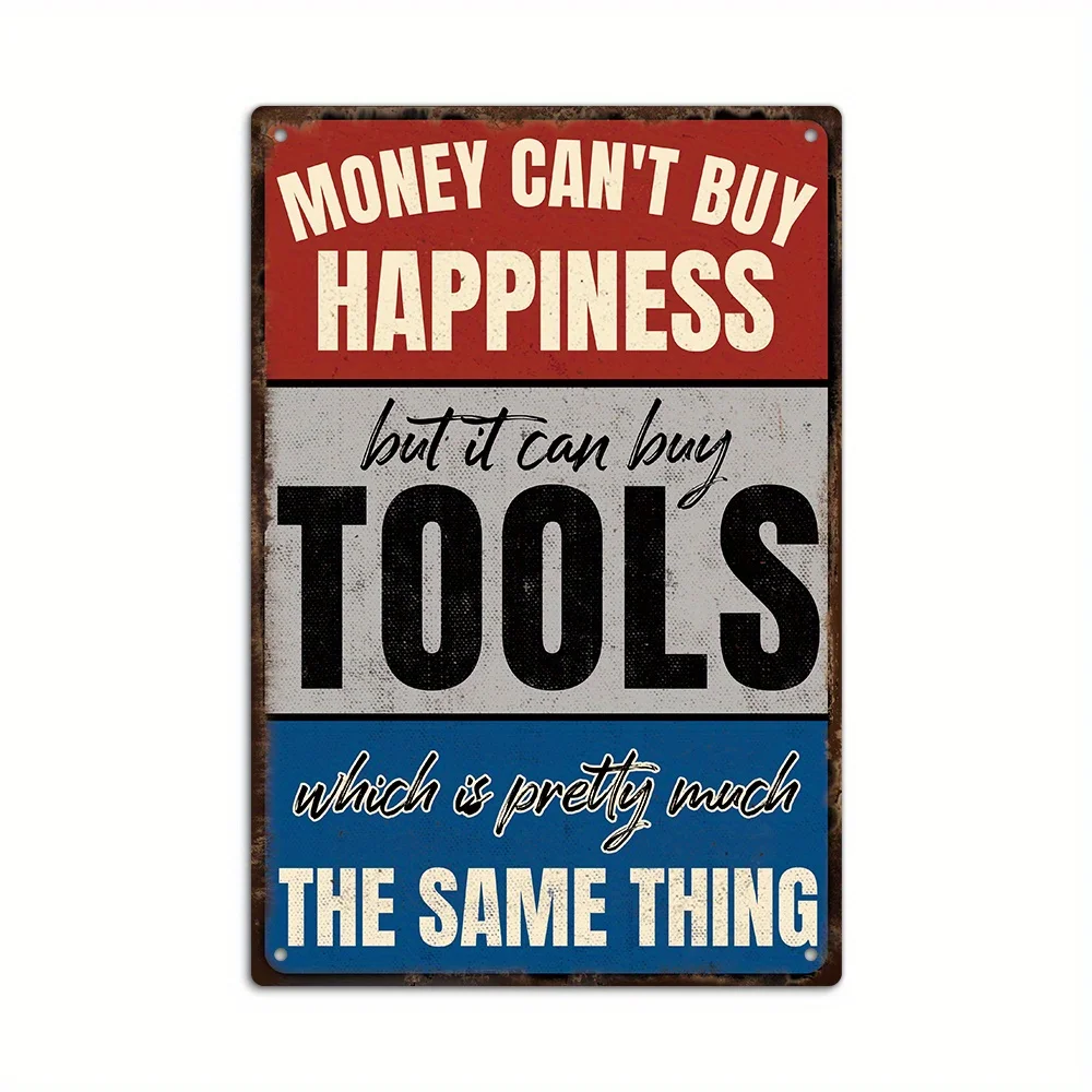 1pc Putuo Decor Humorous Vintage Metal  Sign - 
