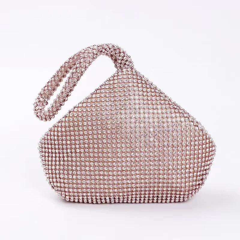 Mini bolso de mano con diamantes de plata brillante para mujer, bolso de noche para mujer, bolso de fiesta para mujer, bolso de boda, bolso de mano