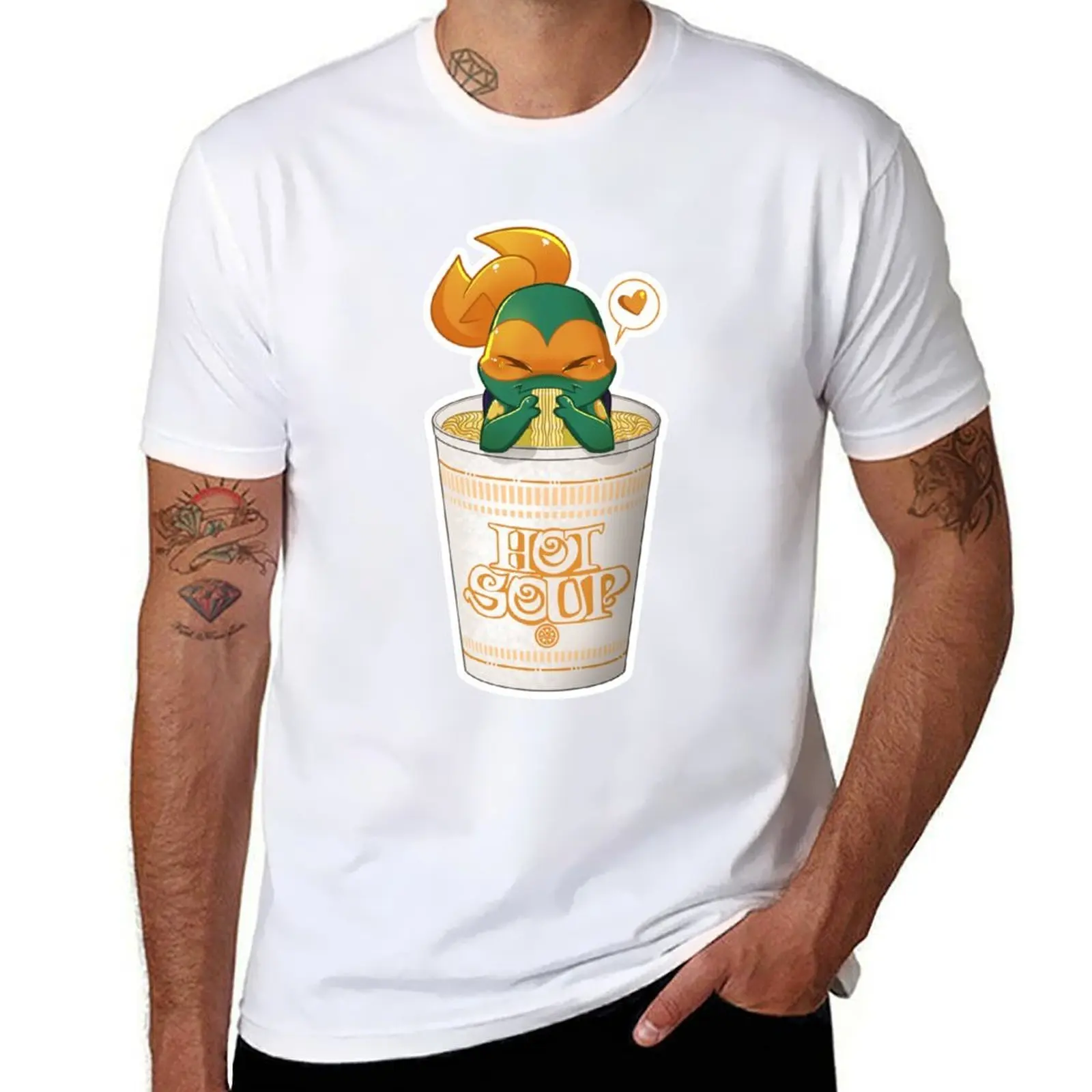 

Orange Soup T-Shirt man t shirt summer cotton t shirts high quality T-Shirt