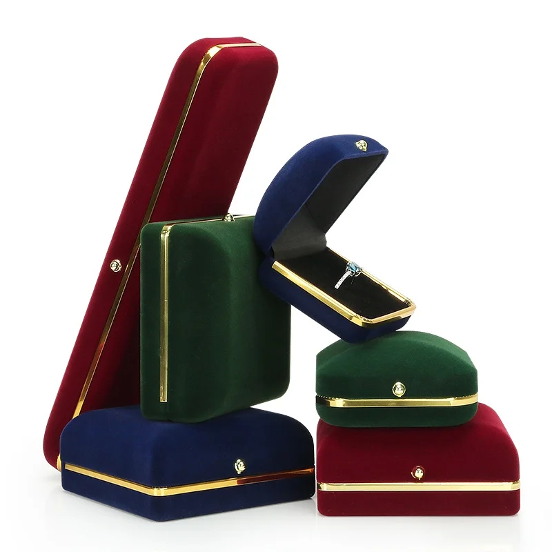 

Круглый угол, бархатная ткань, нефрит, шкатулка для драгоценностей для браслетов, колец, подвесок, подвесных украшений, ожерелий, подарочная коробка для хранения