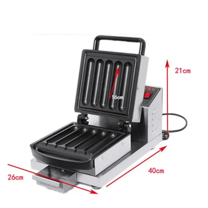 220v Electric Commercial 10-Tube Pastry Machine Milk Stick Commercial Pastry Machine Cream French Muffin Hot Dog Stick Machine