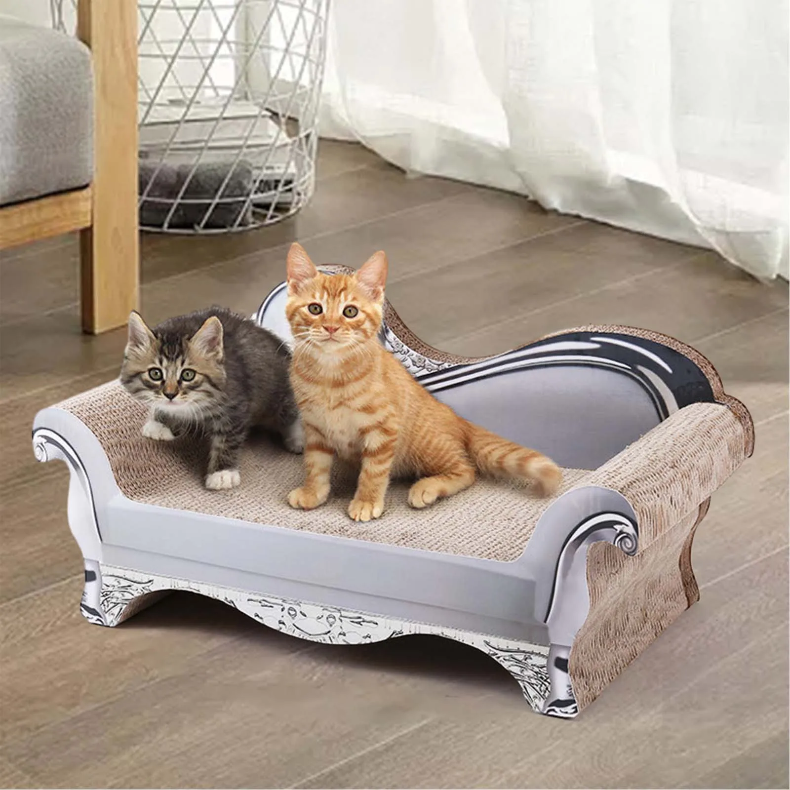 

Cat Scratching Board Mat Scraper Cat Nest Integrated Corrugated Paper Cat Claw Board Non Shedding Large Scratch Pad For Cat