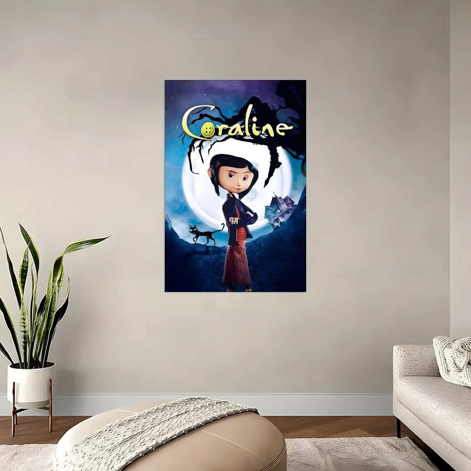 Coraline Movie Poster Fantasy Aesthetic Canvas Wall Art Posters Painting Decoration for Home Bedroom Dorm Bathroom Decor Gift 12x18in - view 5