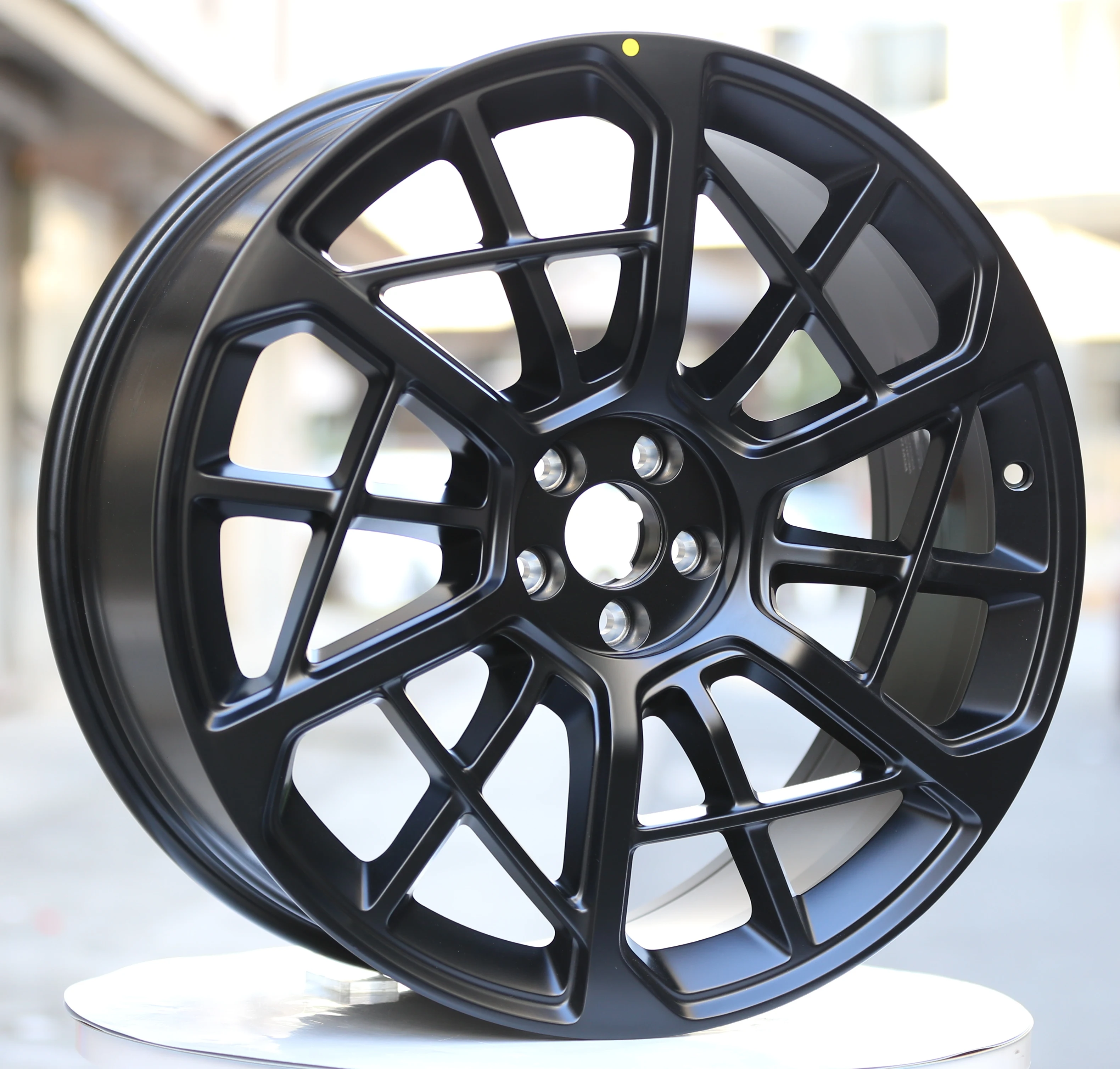 

22 Inch Forged Aluminum Wheels 5x108 Black Multi Spoke For Passenger Car Vehicle Upgrades