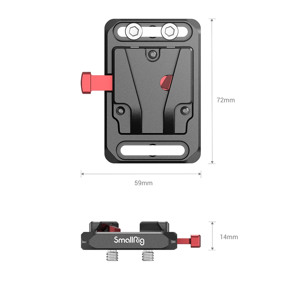 SmallRig Mini V Mount Battery Plate V-Lock Battery Adapter Plate for Camera V Mount Battery Akcesoria fotograficzne 2987 — zdjęcie produktu 6