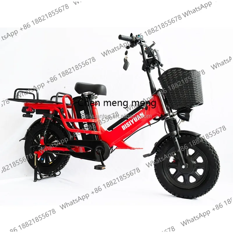 

hot selling 100km Long Distance Food Fast Family Delivery E-cargo Electric Cargo 31ah Dual Two Double Battery E Bike Di