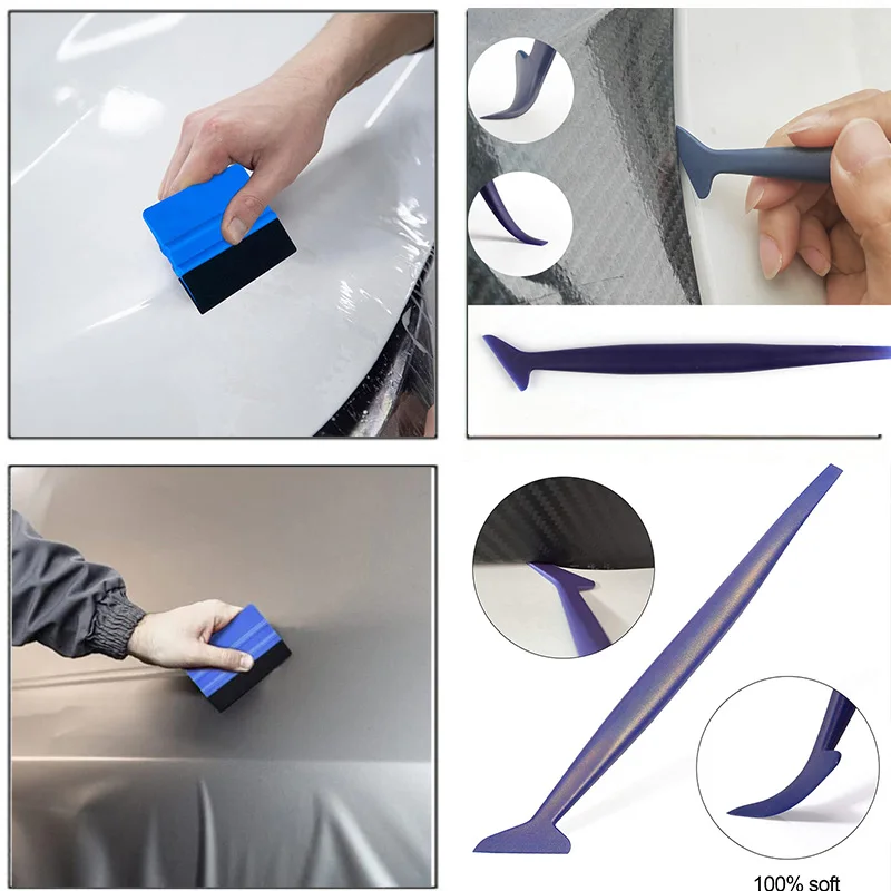 Autofensterfolien-Tönungswerkzeuge, professionelles Installationsset für Vinylfolien mit Rakelern, Gummischaber, Allzweckmesser und Klingen – Detail 8