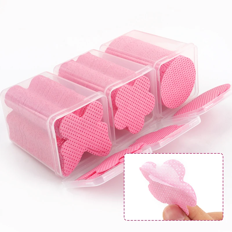 Lingettes en coton non pelucheuses pour extension de cils, tampons dissolvants pour colle, livres cosmétiques, outils de maquillage, poulet, 200 pièces