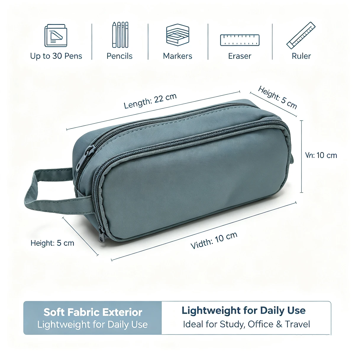Büyük Kapasiteli Kalem Kutusu, - Aesthetic Large Pencil Case Pouch incelemesi ve fiyatı