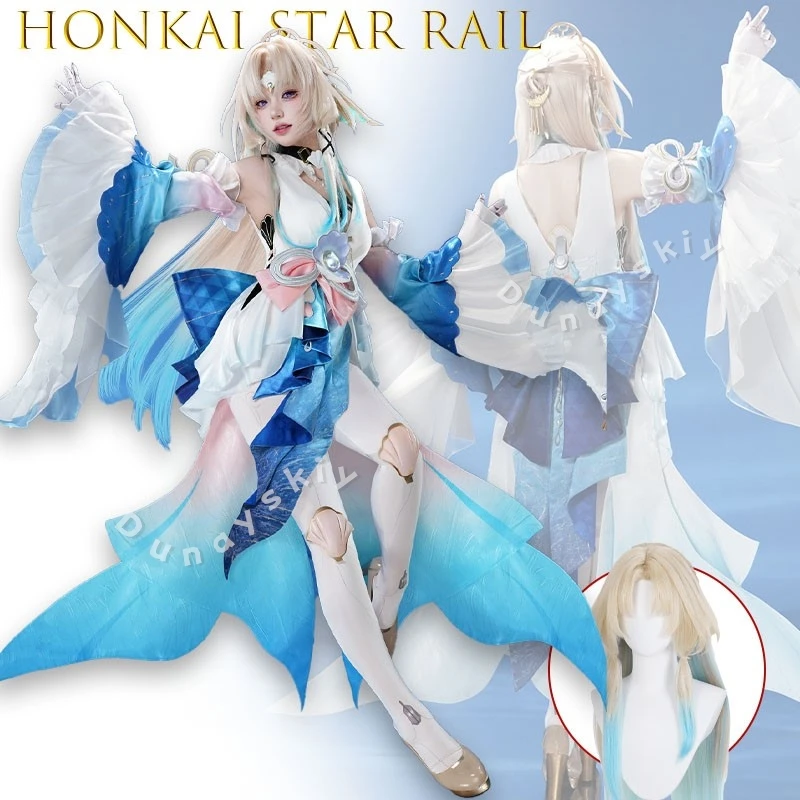 

Honkai Star Rail Pearl Cosplay одежда Game Anime Full Set Female Halloween Party Performance Wear Elegant Celestial Role Play
