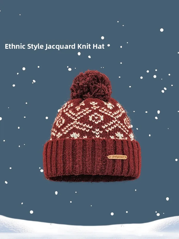 chapeau-en-laine-tricote-chaud-edition-collaborative-casquette-d'hiver-brodee-a-la-mode-chapeau-cree-conjointement