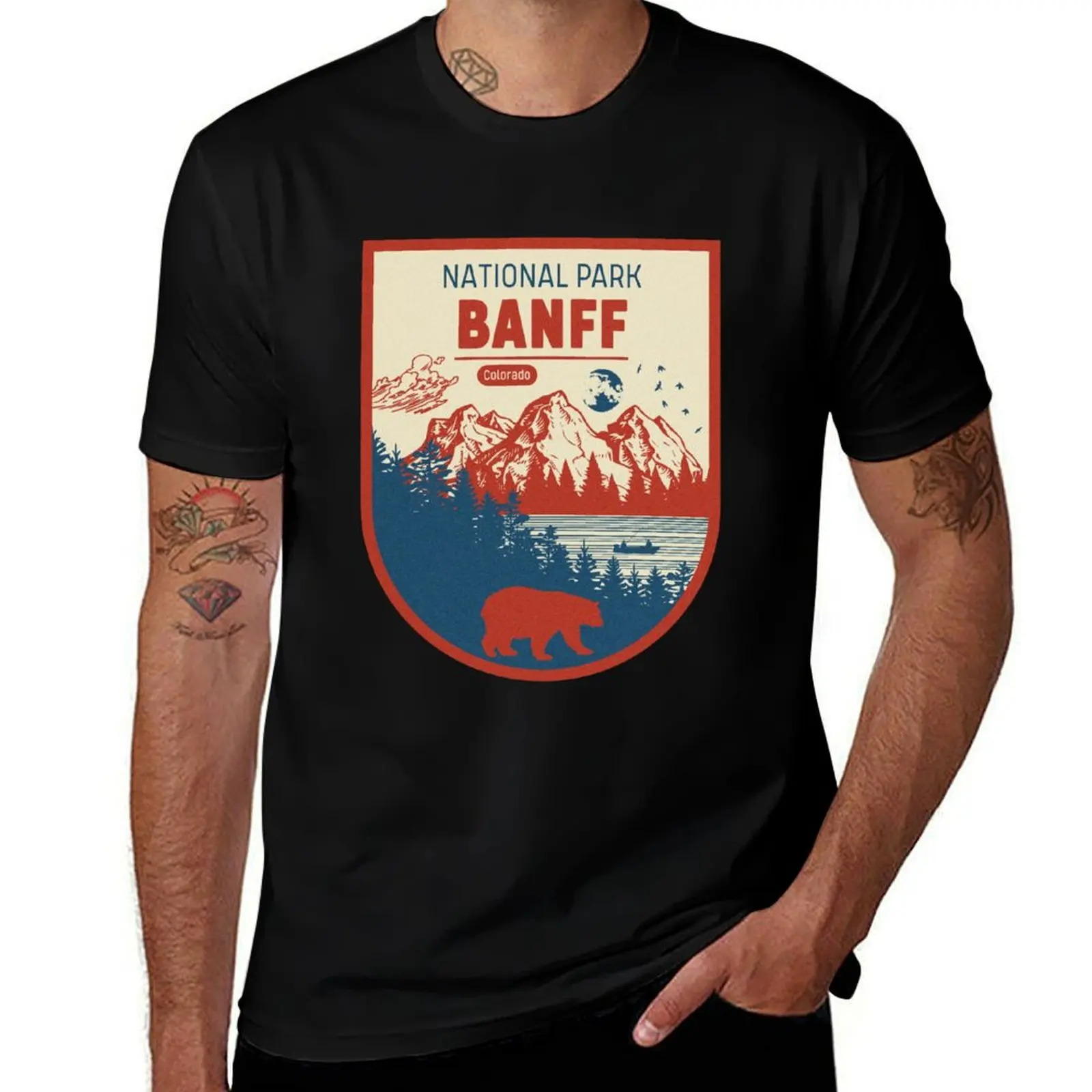 banff national park T-Shirt Modern Style Print T-Shirt