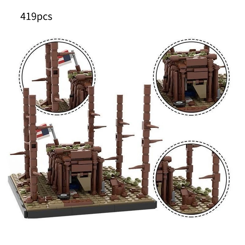 

MOC 2025 Byers Castle Building Block Model Intelligence Stitching Kids Bricks Hobby Collection Toys