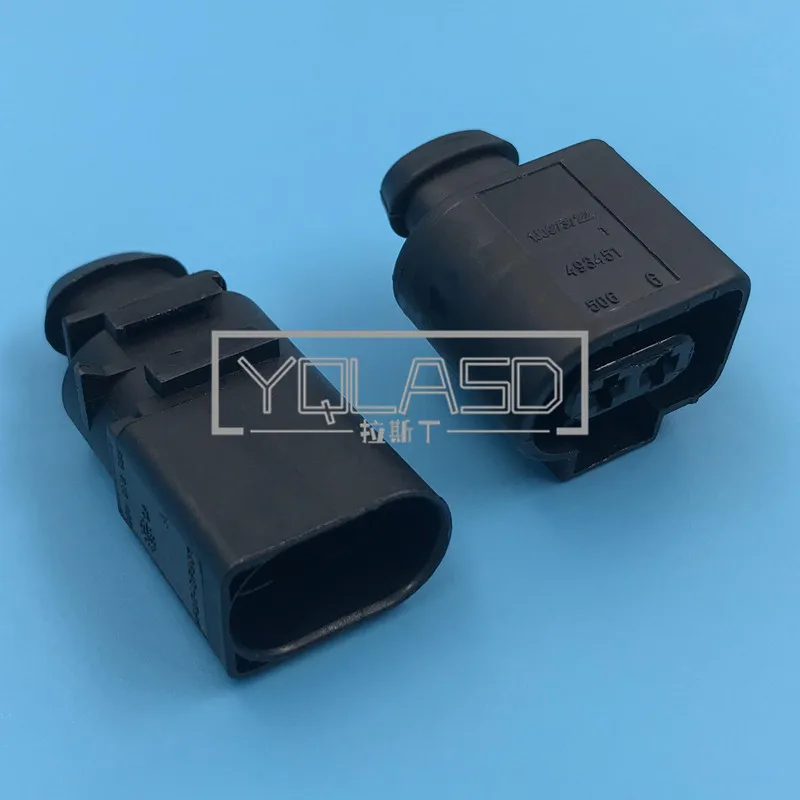 1 Set 2 Way 3.5mm Auto Cable Socket 1J0973722 8D0973822 Electrical Horn Connector AC Assembly 1717692-1 8D0973822