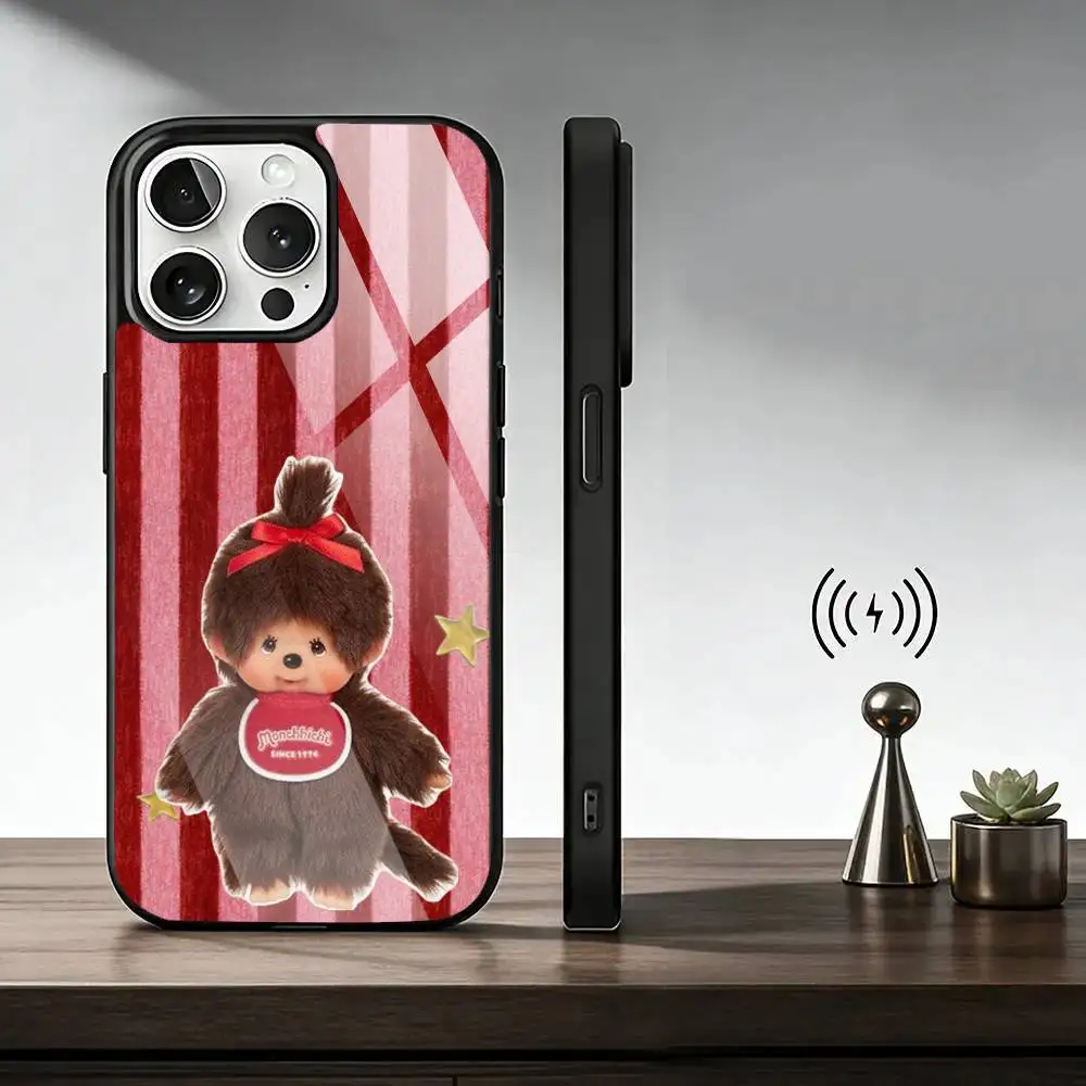 Cute-e monchhichis-s Phone Case For iPhone17,16,15,14,13,12,11 Plus,Pro Supports Magnetic Wireless Charging