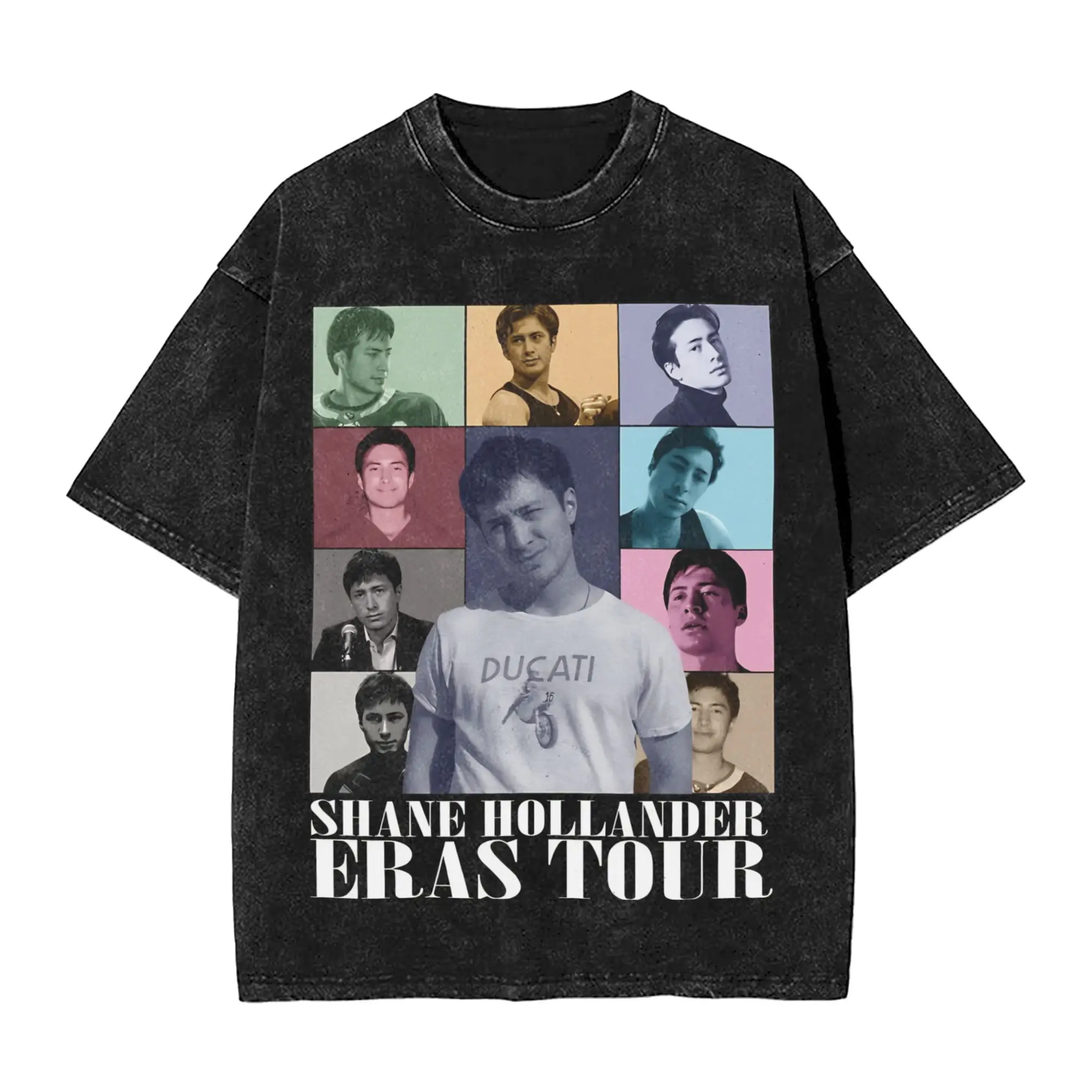 Shane Heated Rivalry Vintage The Eras Tour Washed T Shirts Streetwear  T-Shirts Tees Tops for Men Women Oversize Graphic Printed