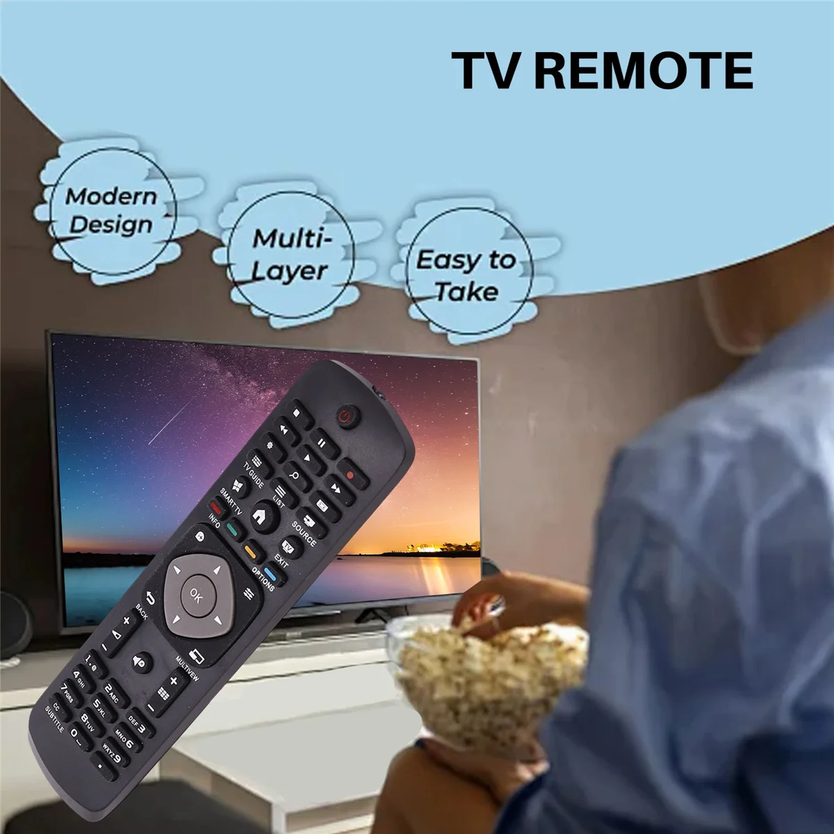 HOT New Replacement TV Remote Control for Philips YKF347-003 TV Television Remote High Quality Accessories Part Control