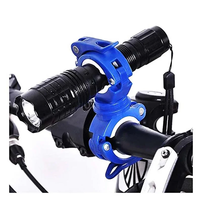 

Fixing Bracket 360° Cycling Clip Clamp Rotation Bike Flashlight Torch Mount LED Head Front Light Holder Clip Bicycle Accessories