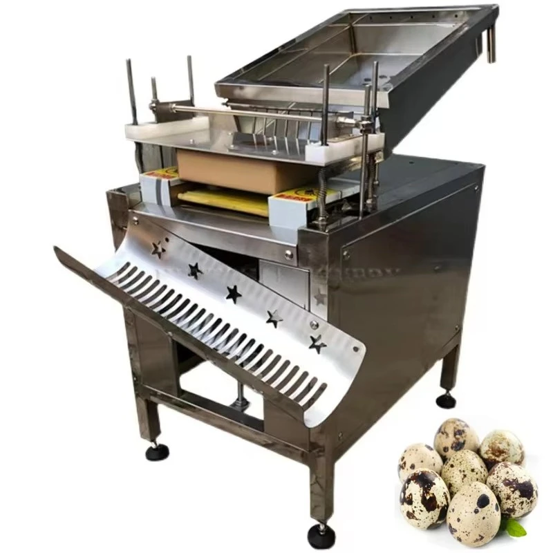Customized High Efficiency Electric Boiled Quail Egg Shell Breaking Machine / Boiled Quail Egg Peeler Peeling Machine