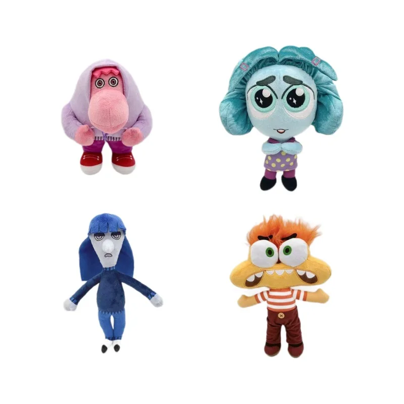 디즈니 Inside Out 2 Pixar 봉제 장난감, 애니메이션 인형, 불안, 당황, ENNUI 봉제 인형, 어린이 크리스마스 선물, 25cm