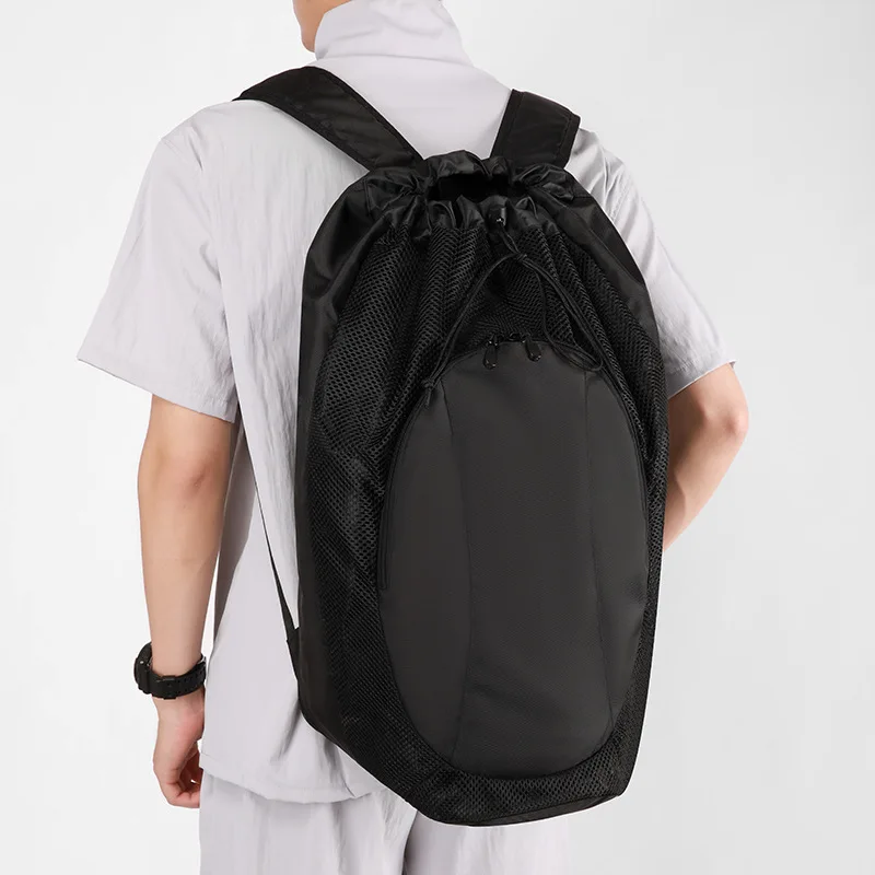 Gym Shoulder Bags Men's Drawstring Badminton Racket Basketball Luggage Handbag Trend 2025 Fitness Large Women's Sports Backpack