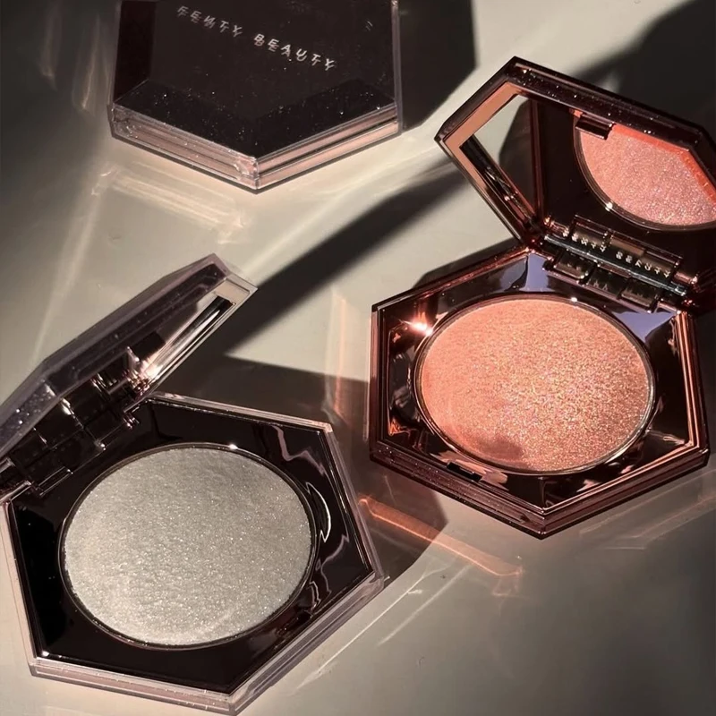 Brand Fenty Beauty Hot Sale Diamond Bubble Rose Natural Brighten Highlighter & Two Color Blusher Powder Matte Pearl Cosmetics
