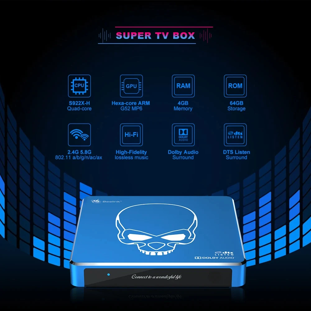 GT-King Pro WiFi 6 4K UHD TV Box 4GB+64GB