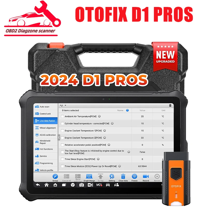 2024 New OTOFIX D1 PROS Bi-Directional Bluetooth Diagnostic Tool Upgraded of D1 PRO OBD2 Scanner ECU Coding Diagnostic Scanner