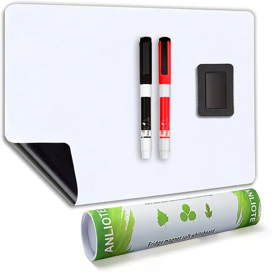 

Magnetic Dry Erase Board Fridge White Board Sheet 20x13 inch, Flexible Large Refrigerator Magnets Whiteboard Planner for Home Ki