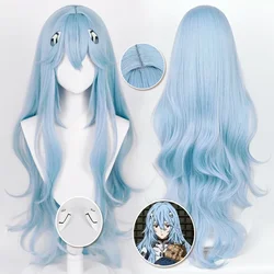 Anime New Rei Ayanami Cosplay Wig EVA Cosplay Long Wave Blue Wig EVA Cosplay Wigs Heat Resistant Synthetic Hair Wigs
