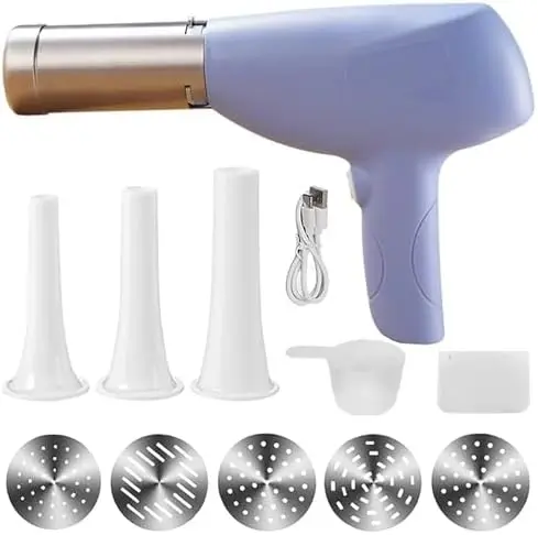 

Электрическая машина для приготовления пасты VovioCleo 5-в-1 – портативный автоматический аппарат для спагетти и лапши с насадками и ножами из нержавеющей стали