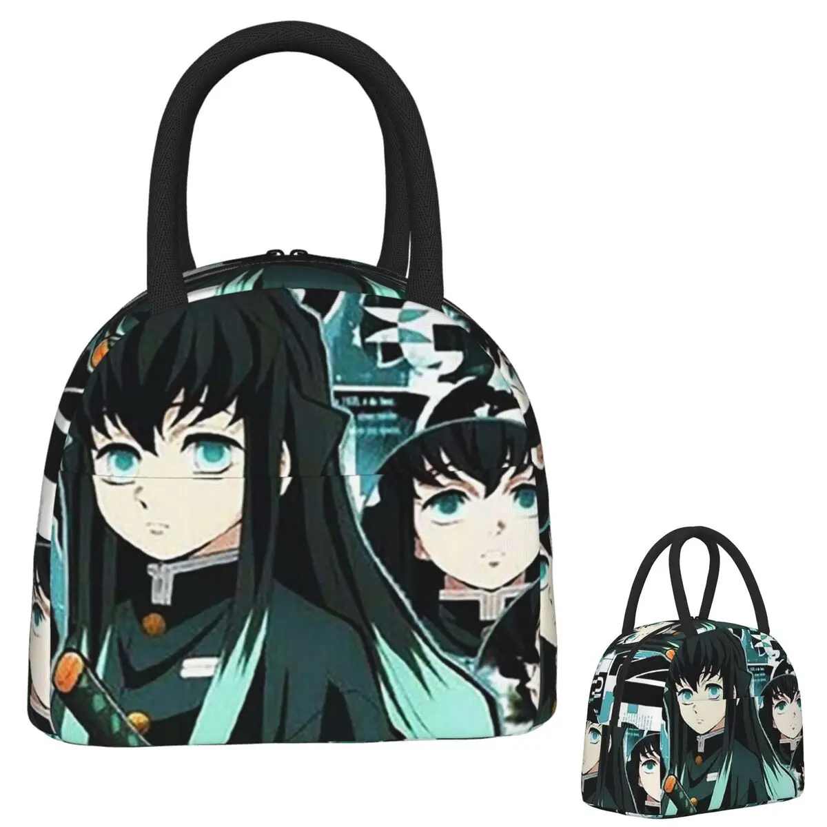 

Muichiro Tokitou Insulated Lunch Bag for Women Kids Portable Food Boxes Thermal Lunch Box Tote